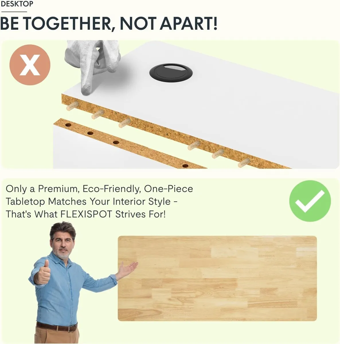 ONE PIECE Electric Standing Desk Height Adjustable - Image 3