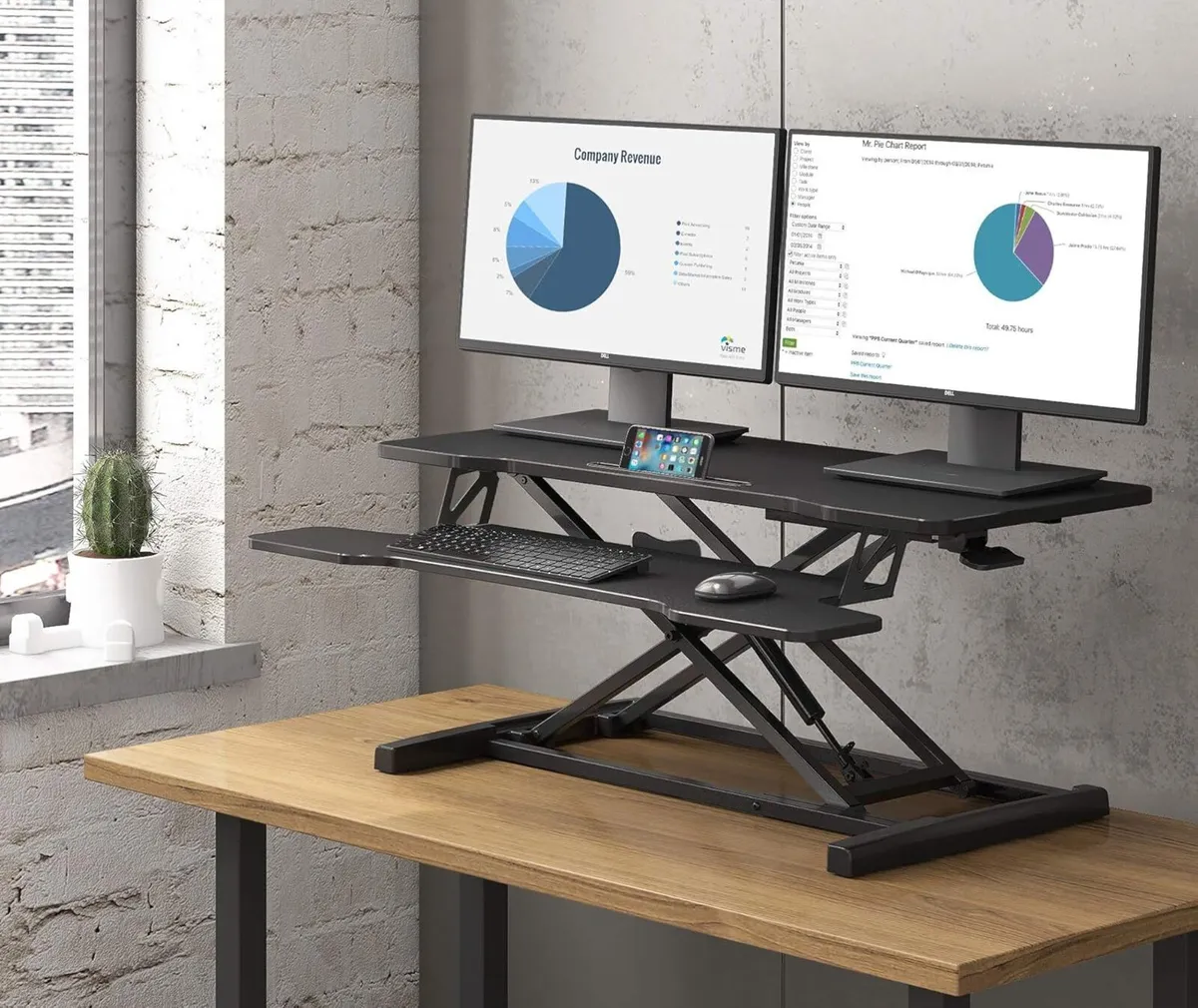 Standing Desk Converter 91.5x40 cm Height - Image 2