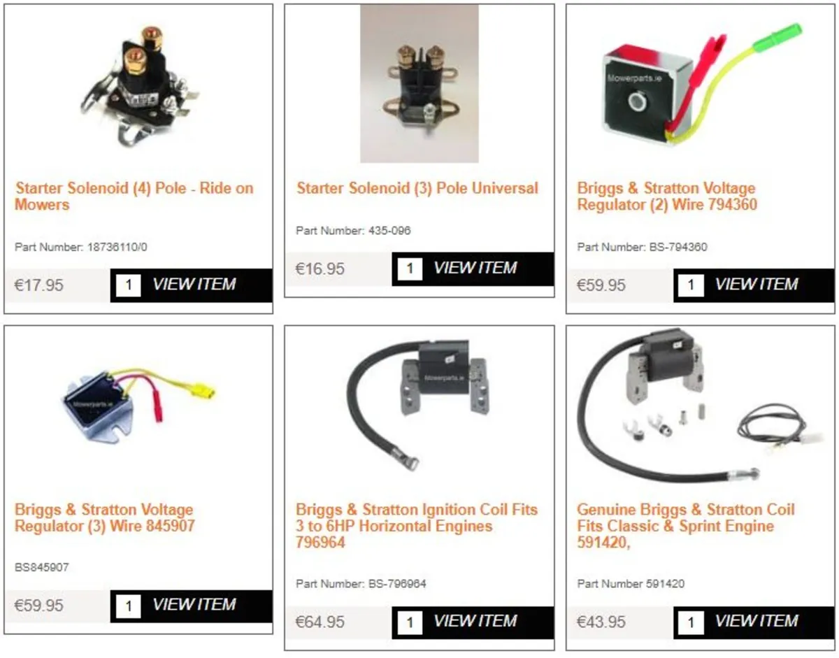 Briggs & Stratton Spare Parts - Image 2