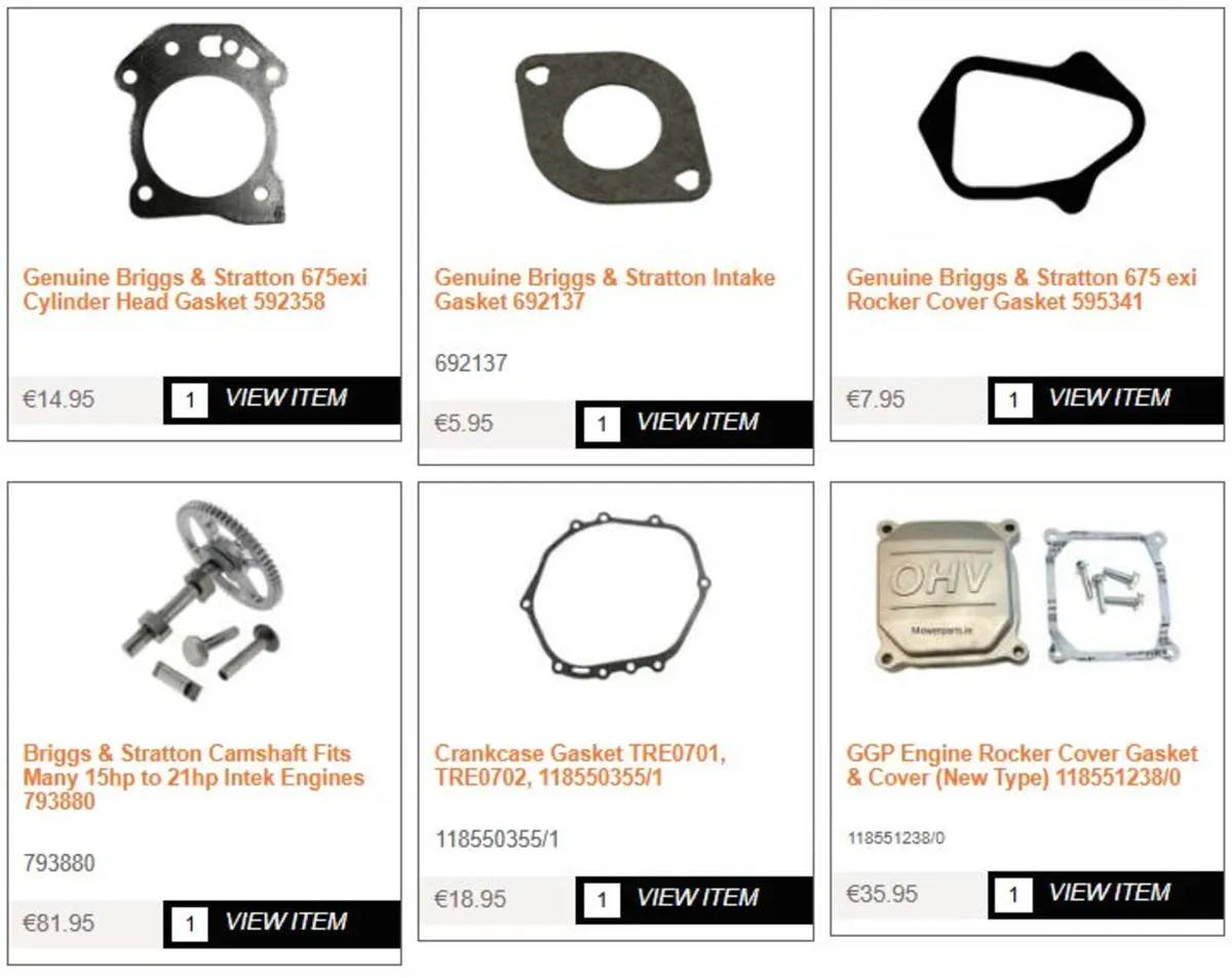 Briggs & Stratton Spare Parts - Image 3