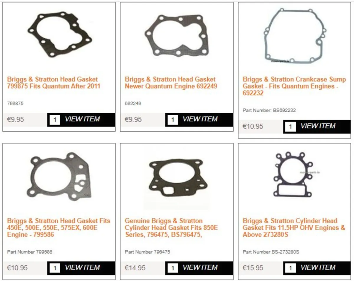 Briggs & Stratton Spare Parts - Image 4