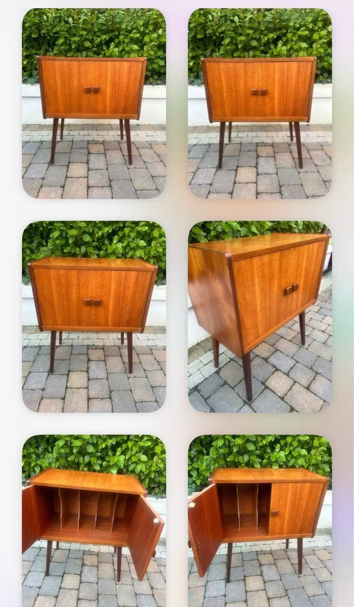 Record cabinet and  vinyl storage retro - Image 1