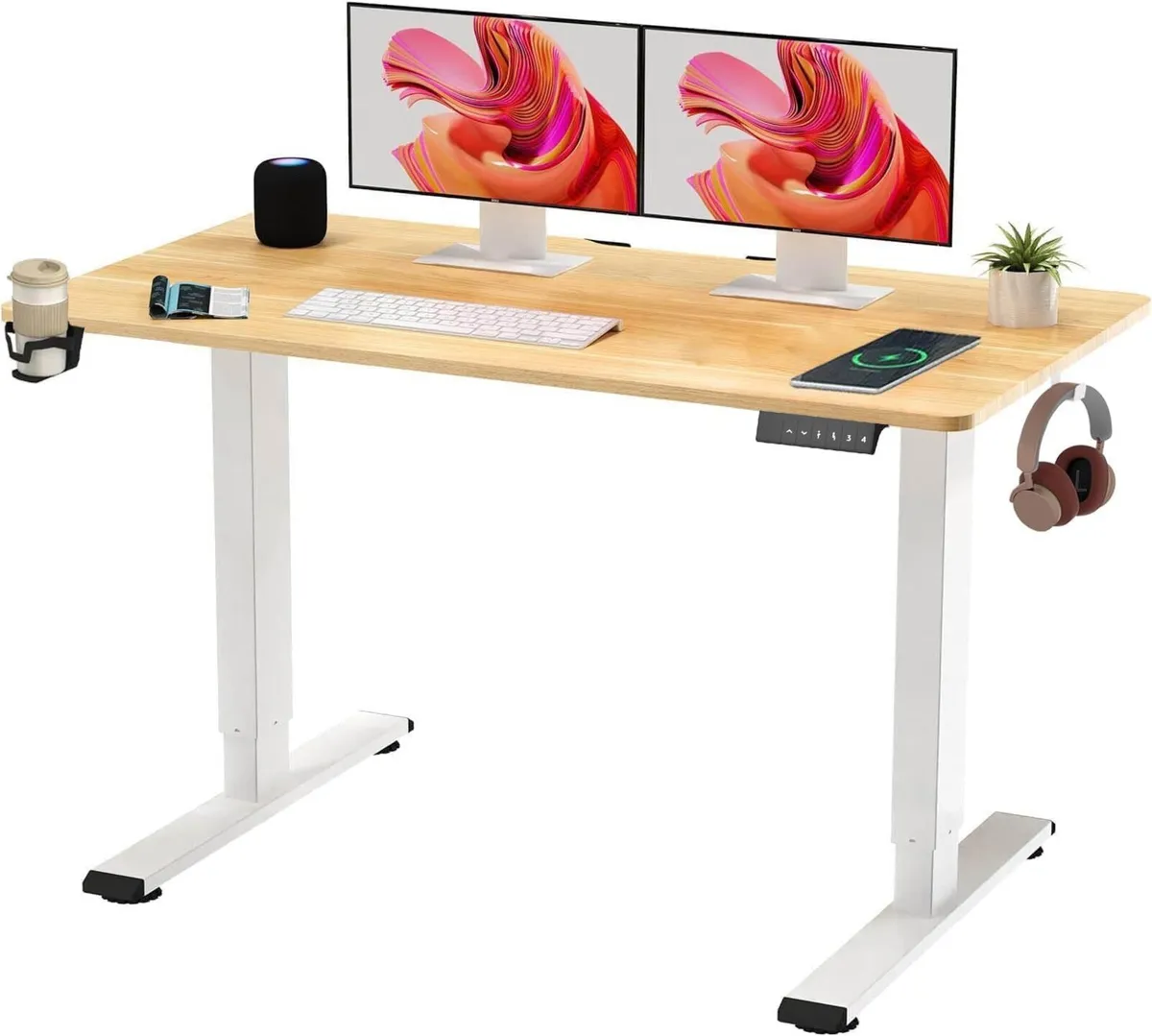 110 x 54 Electric Standing Desk ONE PIECE Height - Image 1