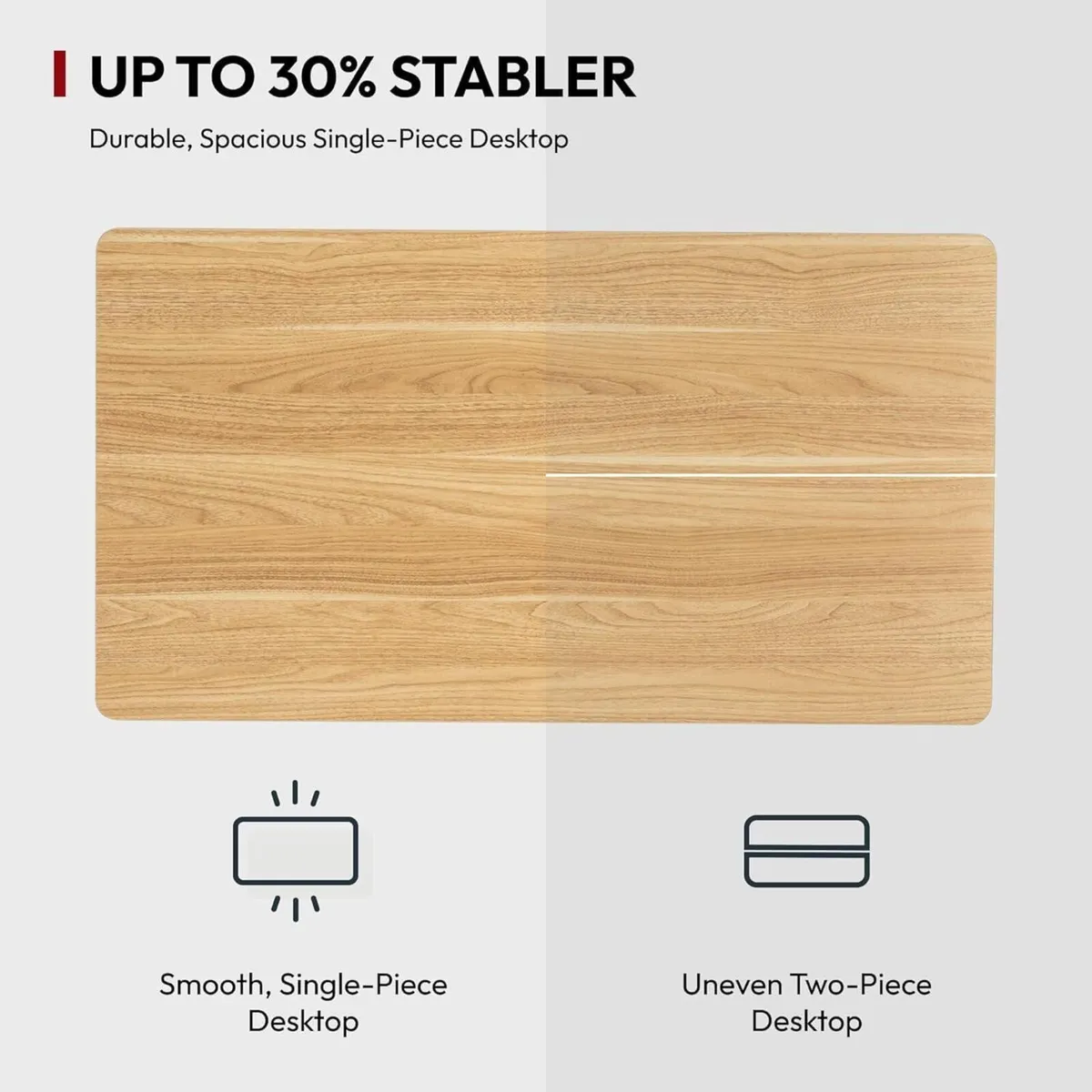 110 x 54 Electric Standing Desk ONE PIECE Height - Image 4