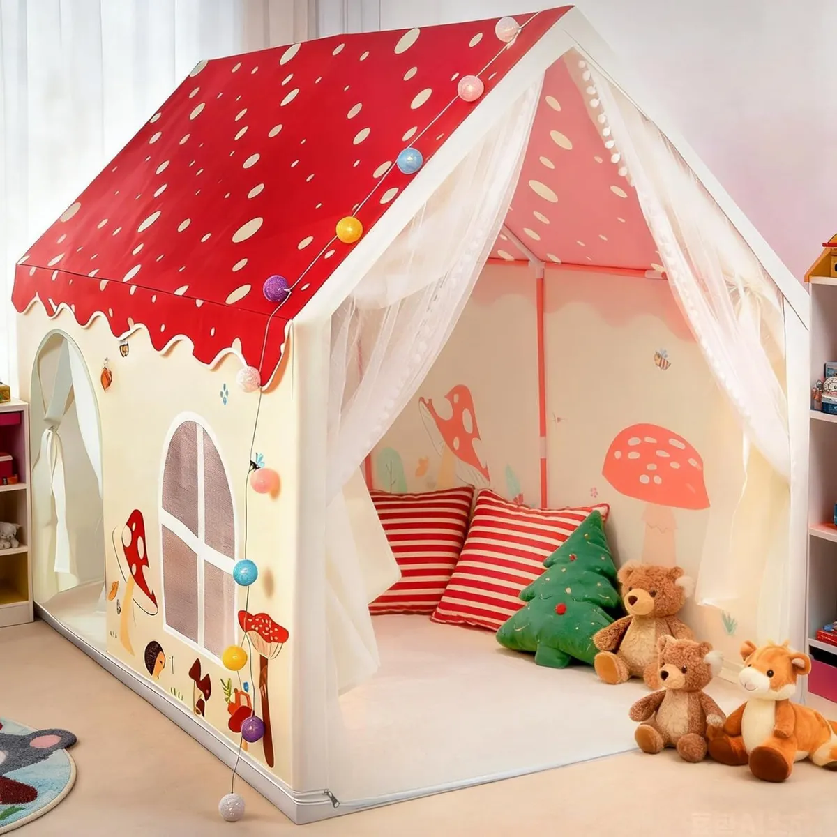 Extra Large Kids Indoor Playhouse Tent with - Image 1