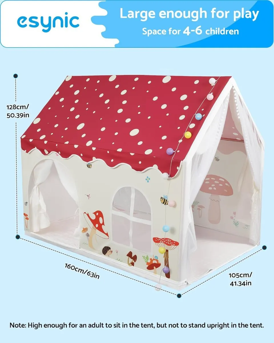 Extra Large Kids Indoor Playhouse Tent with - Image 2