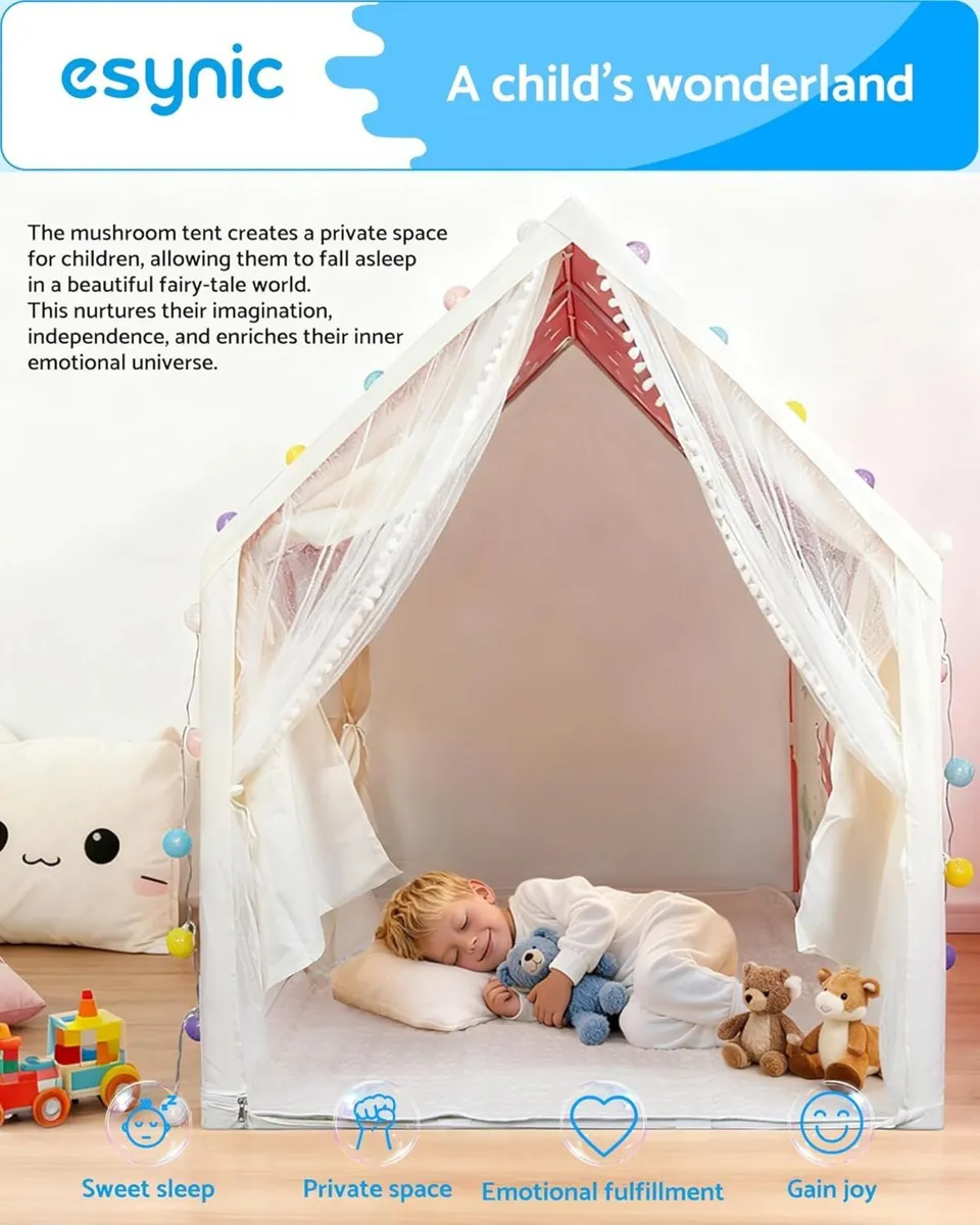 Extra Large Kids Indoor Playhouse Tent with - Image 3