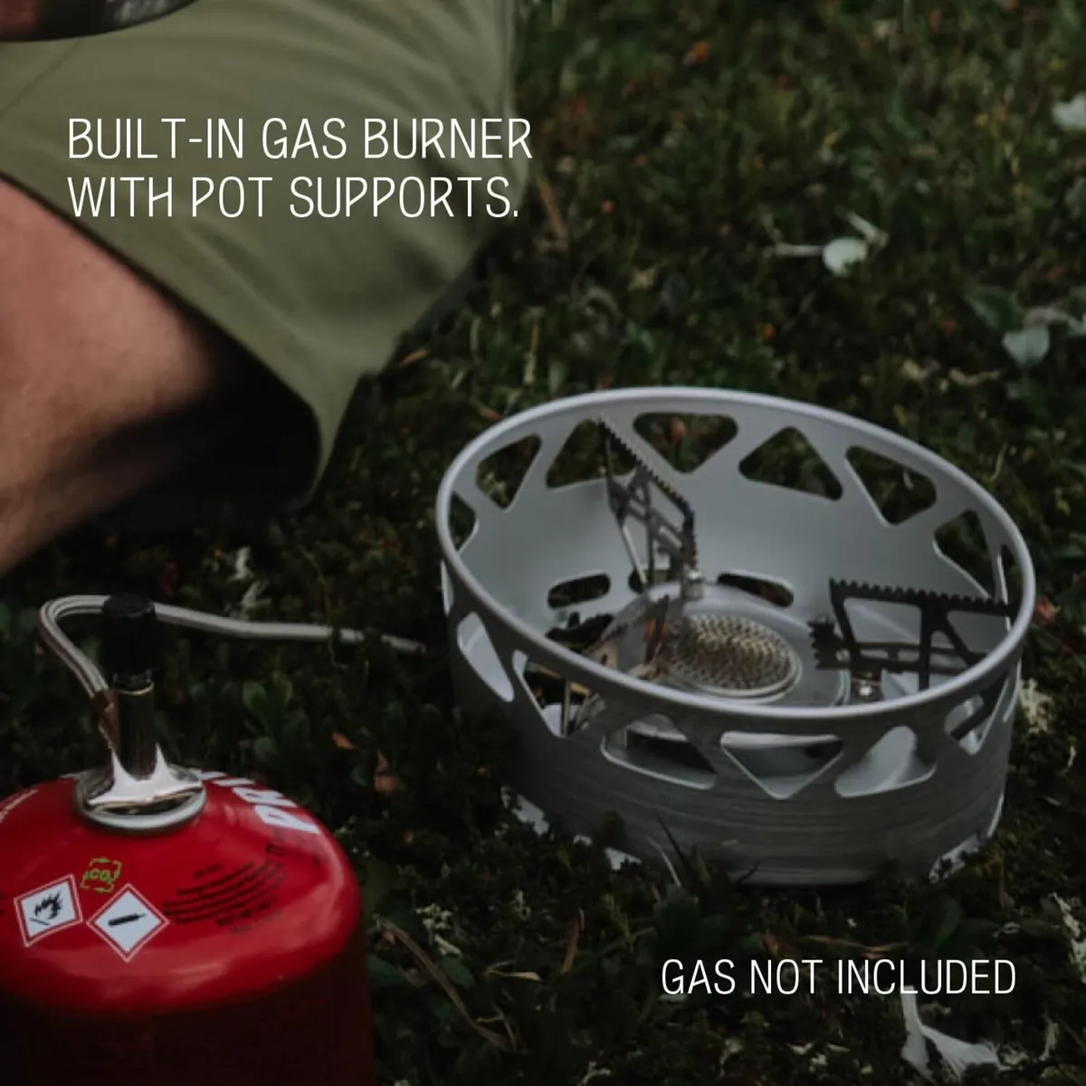Gas Stove Camping Cooking Set - Essential 1x Pan - Image 2