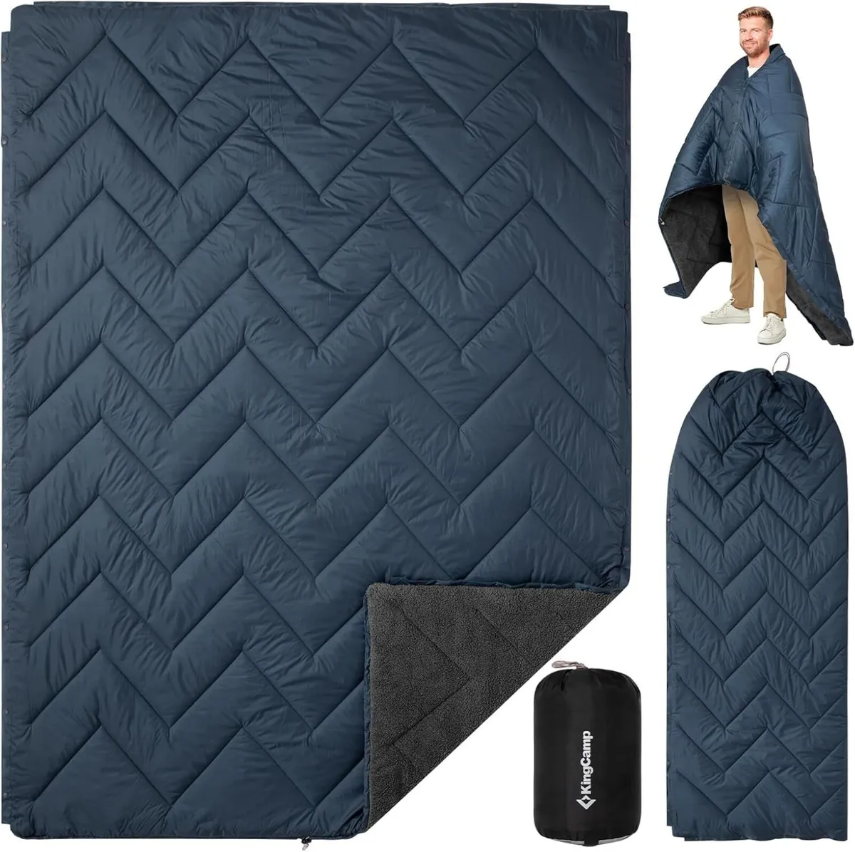 Camping Blanket Thermal All-Weather Warm Sherpa - Image 1