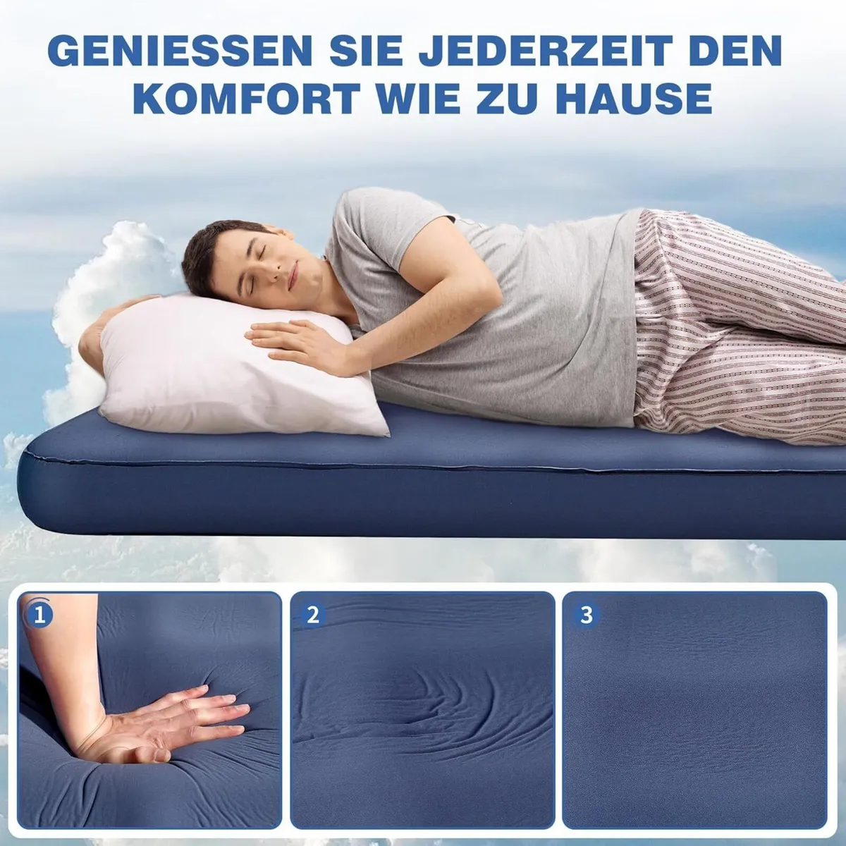 Ultralight Camping Sleeping Mat 4 Thick Inflatabl - Image 4