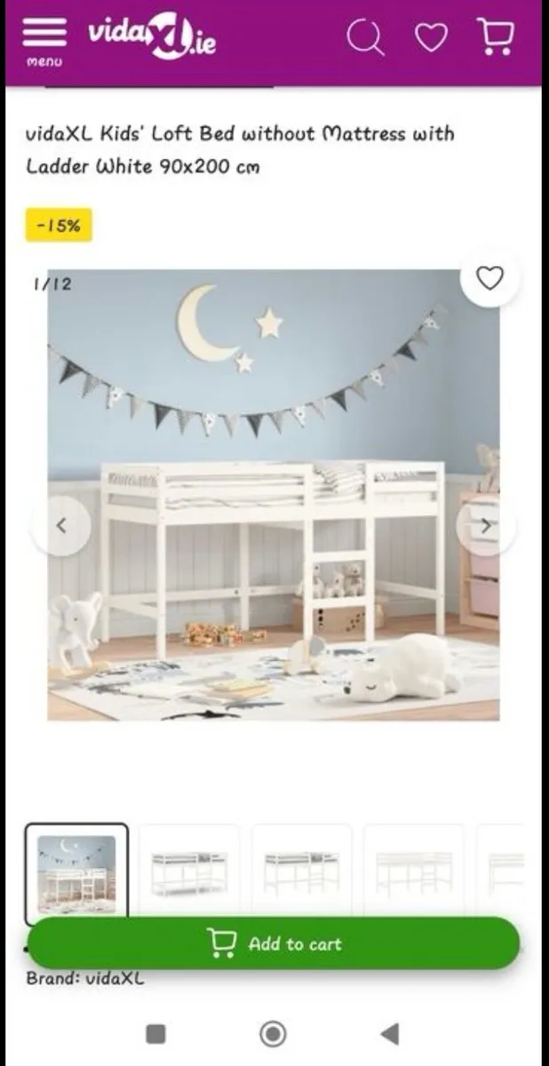 Kids Midsleeper Bed - Image 1
