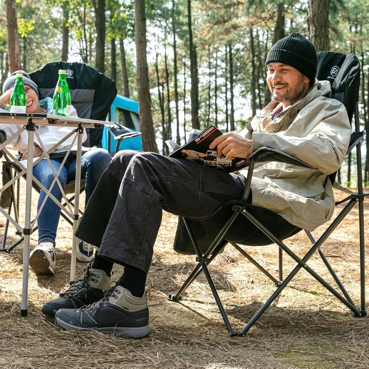 Camping Chairs for Adults Heavy Duty Folding - Image 2