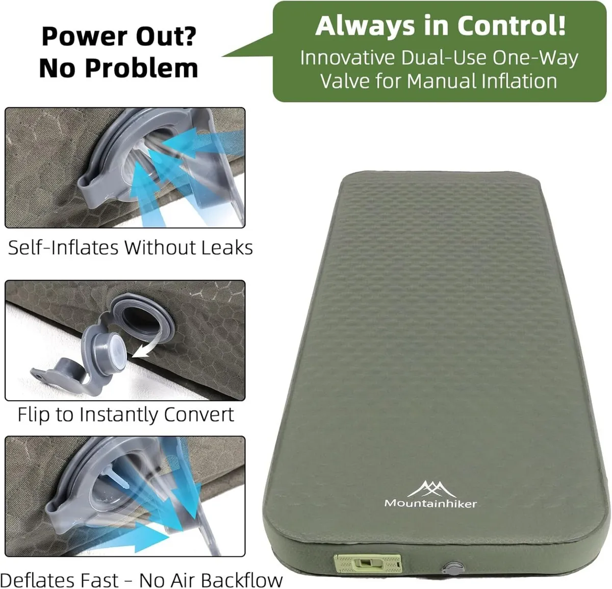 Self Inflating Camping Mat Double with Electric - Image 4