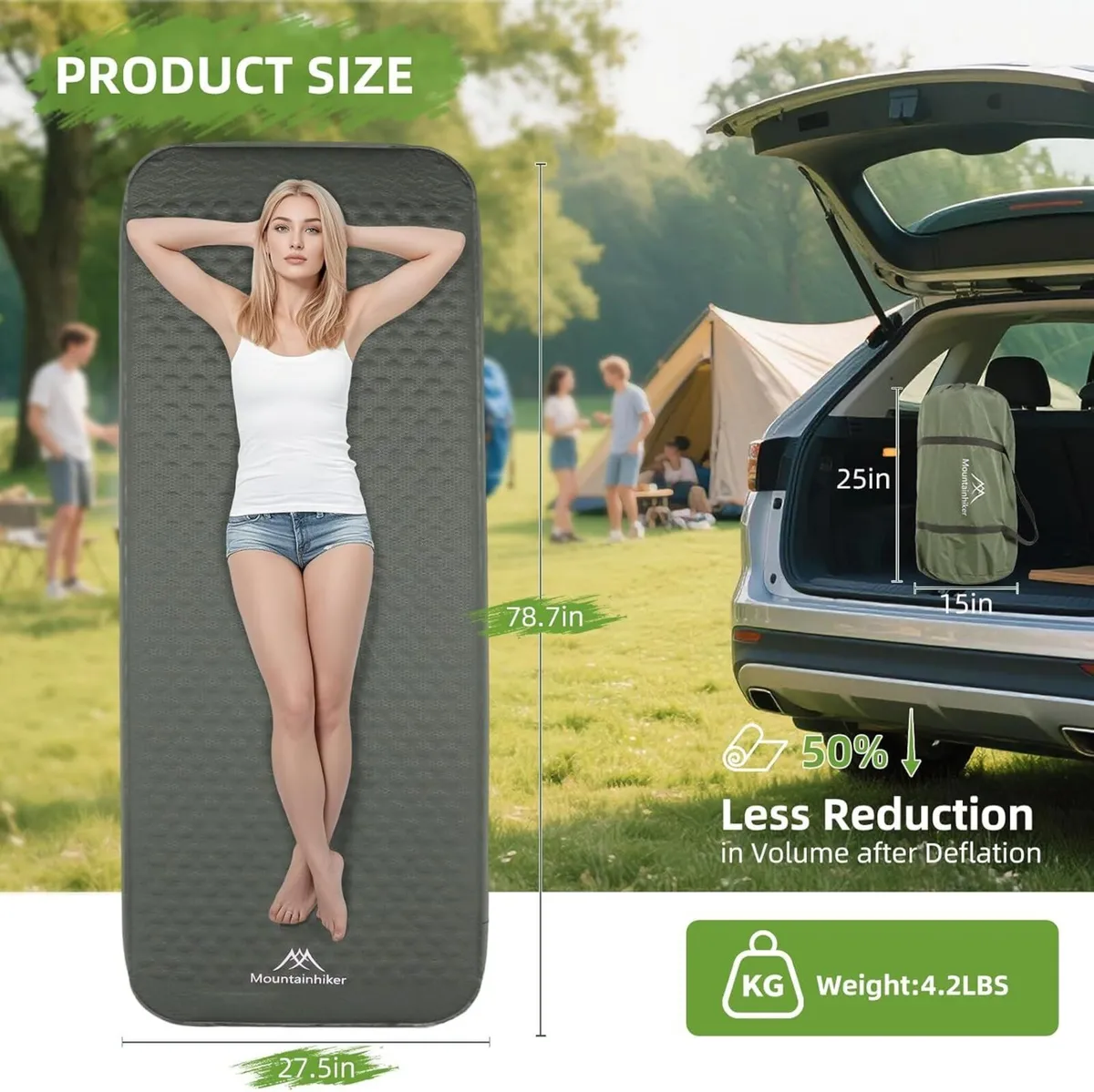 Self-inflating Sleeping Mats for Camping Self - Image 2