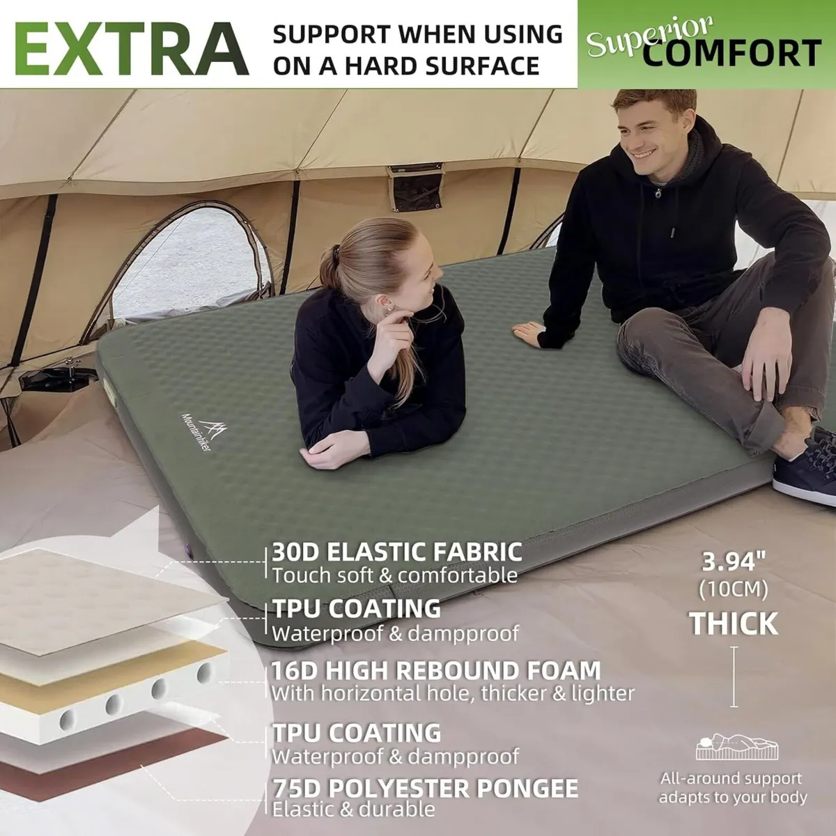 Self-inflating Sleeping Mats for Camping Self - Image 4