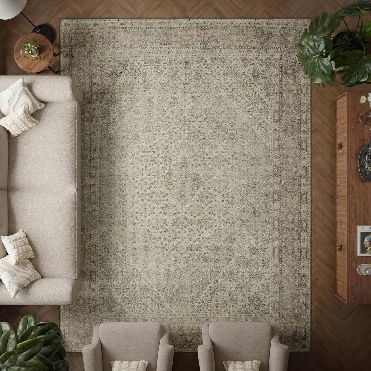 Machine Washable Rug 275x366cm 75% Recycled - Image 1