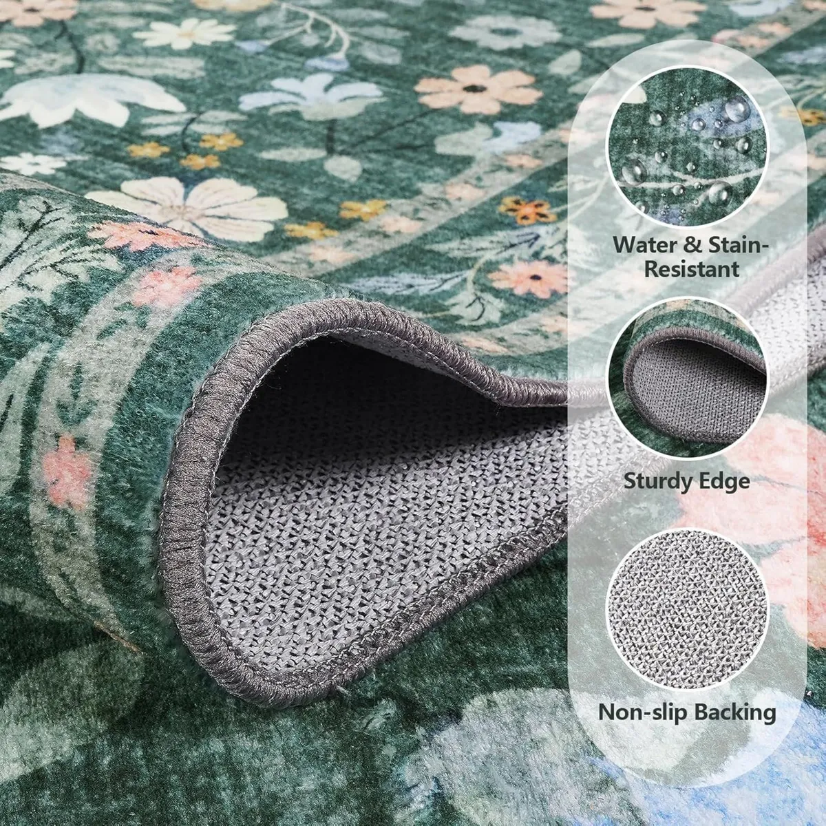 Large Rugs Living Room 160x230cm Machine Washable - Image 2