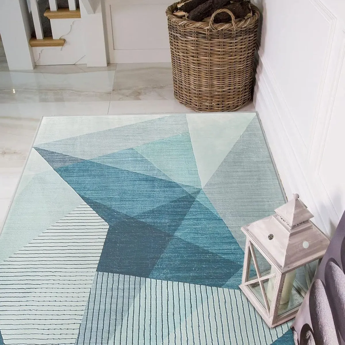Area Rugs Modern Abstract Geometric Living Room - Image 3