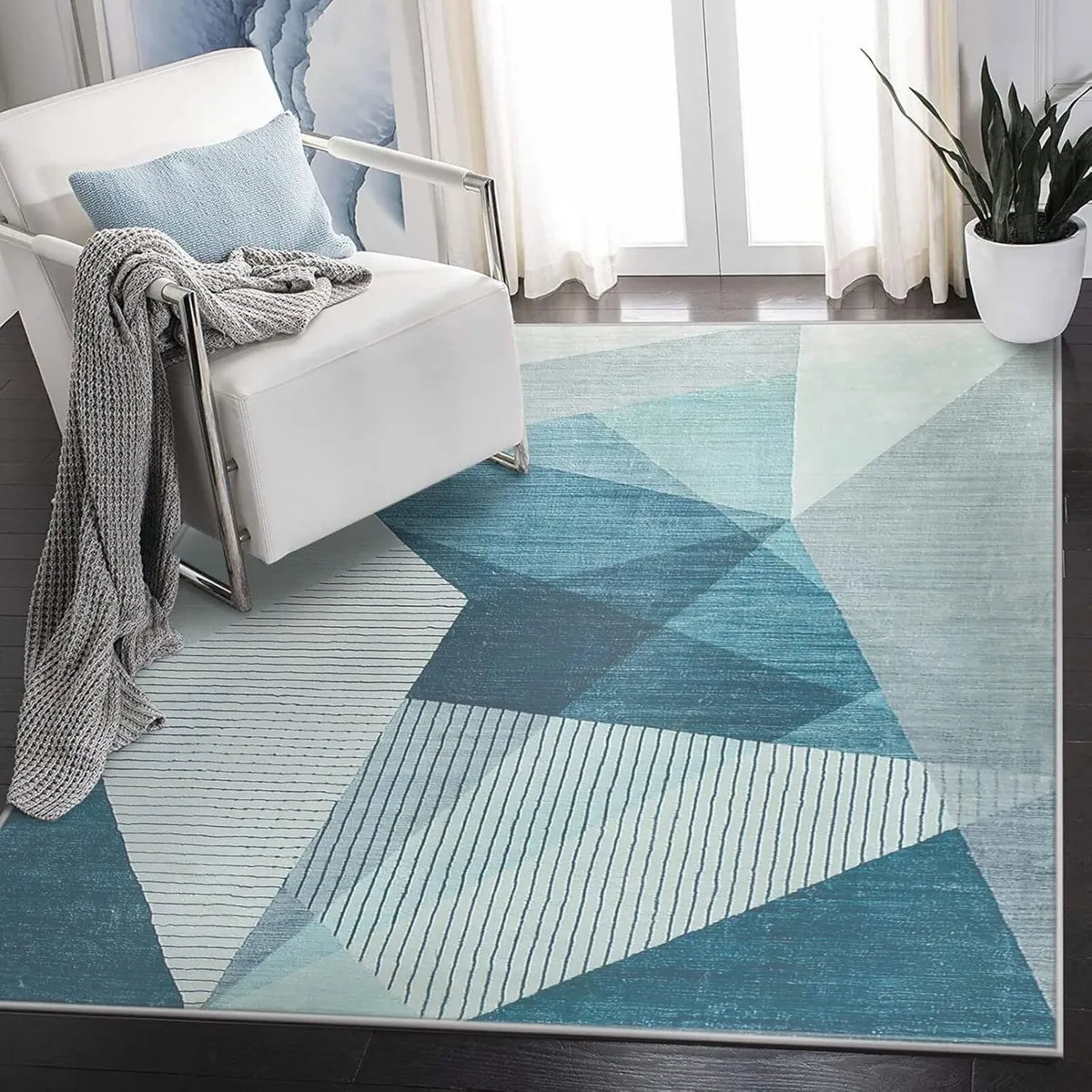 Area Rugs Modern Abstract Geometric Living Room - Image 1