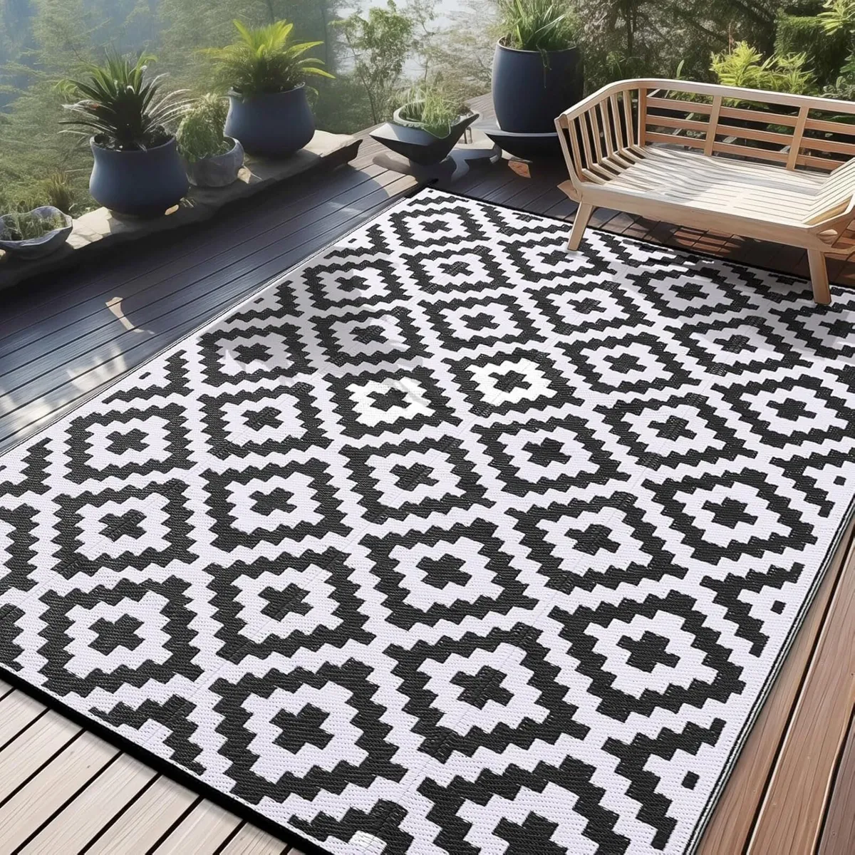 Waterproof Outdoor Rug Anti-slip Reversible - Image 1
