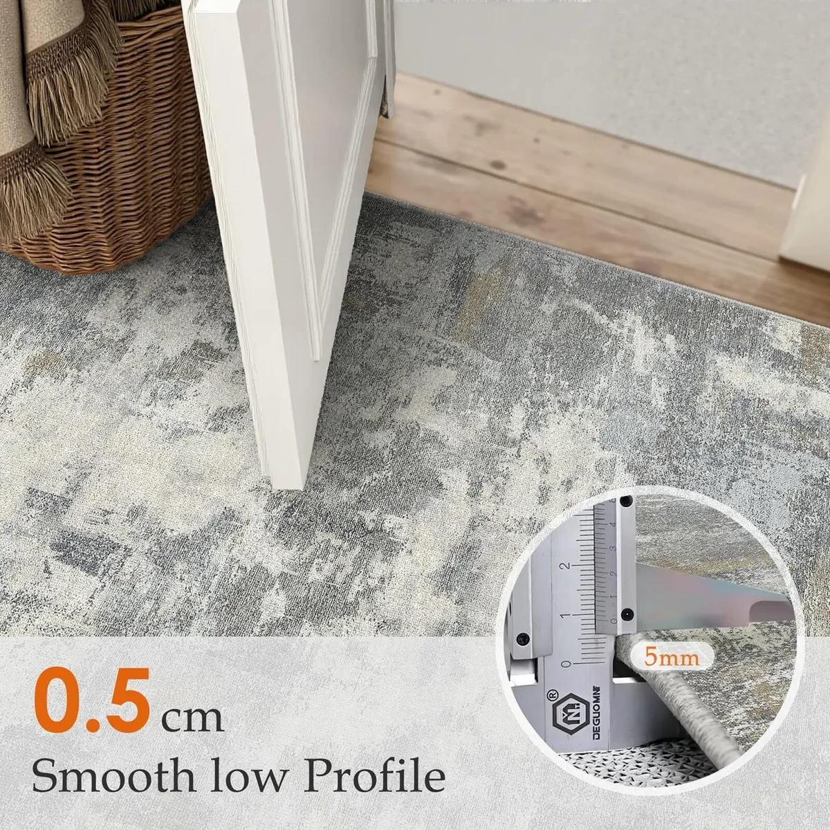 Modern Abstract Area Rug Living Room Extra Large - Image 3