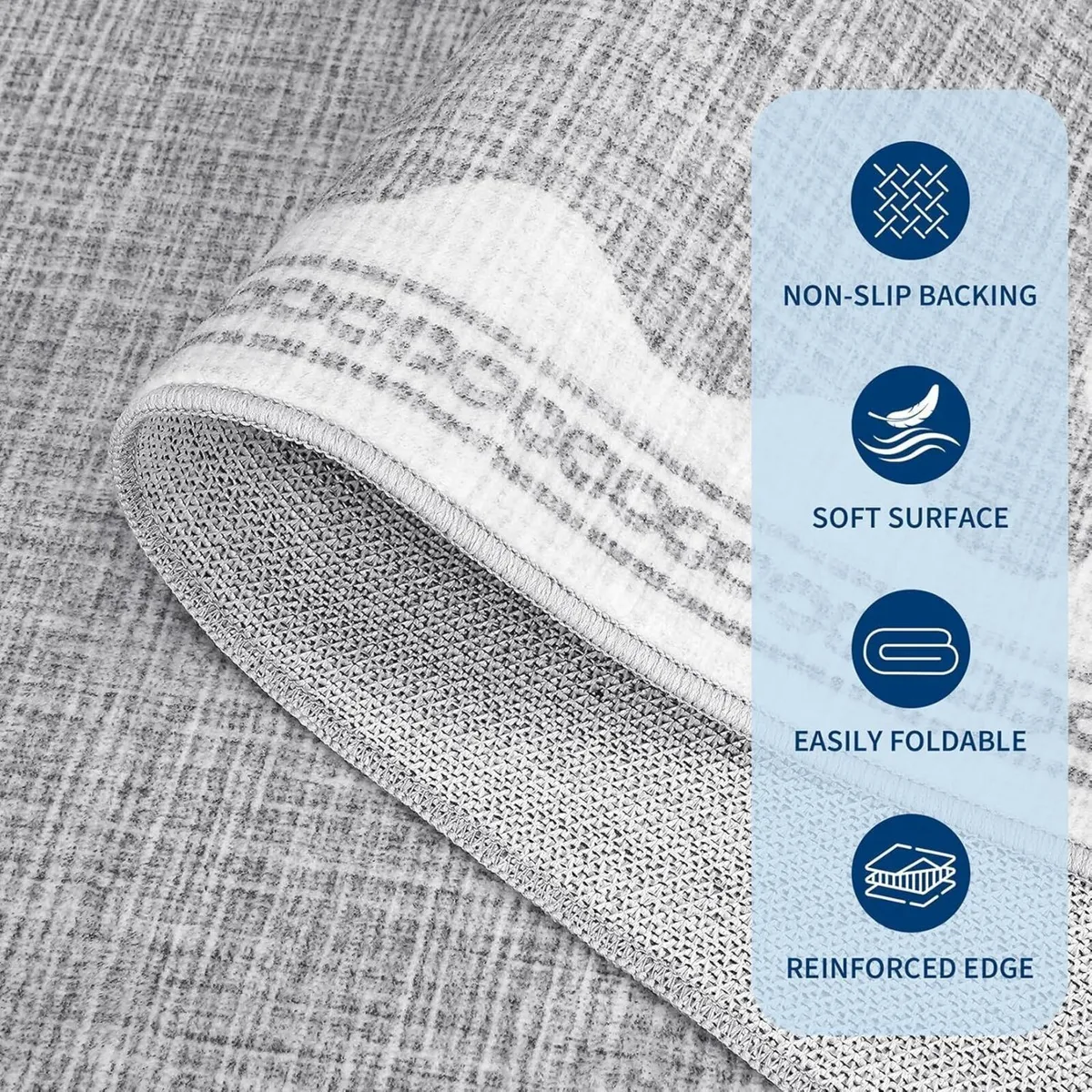 Large Area Rugs Living Room 160x230cm Washable - Image 4