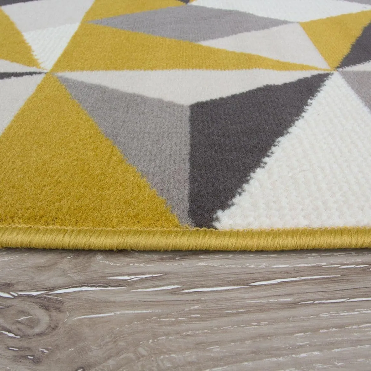 Milan Ochre Mustard Yellow Grey Beige Geometric - Image 4