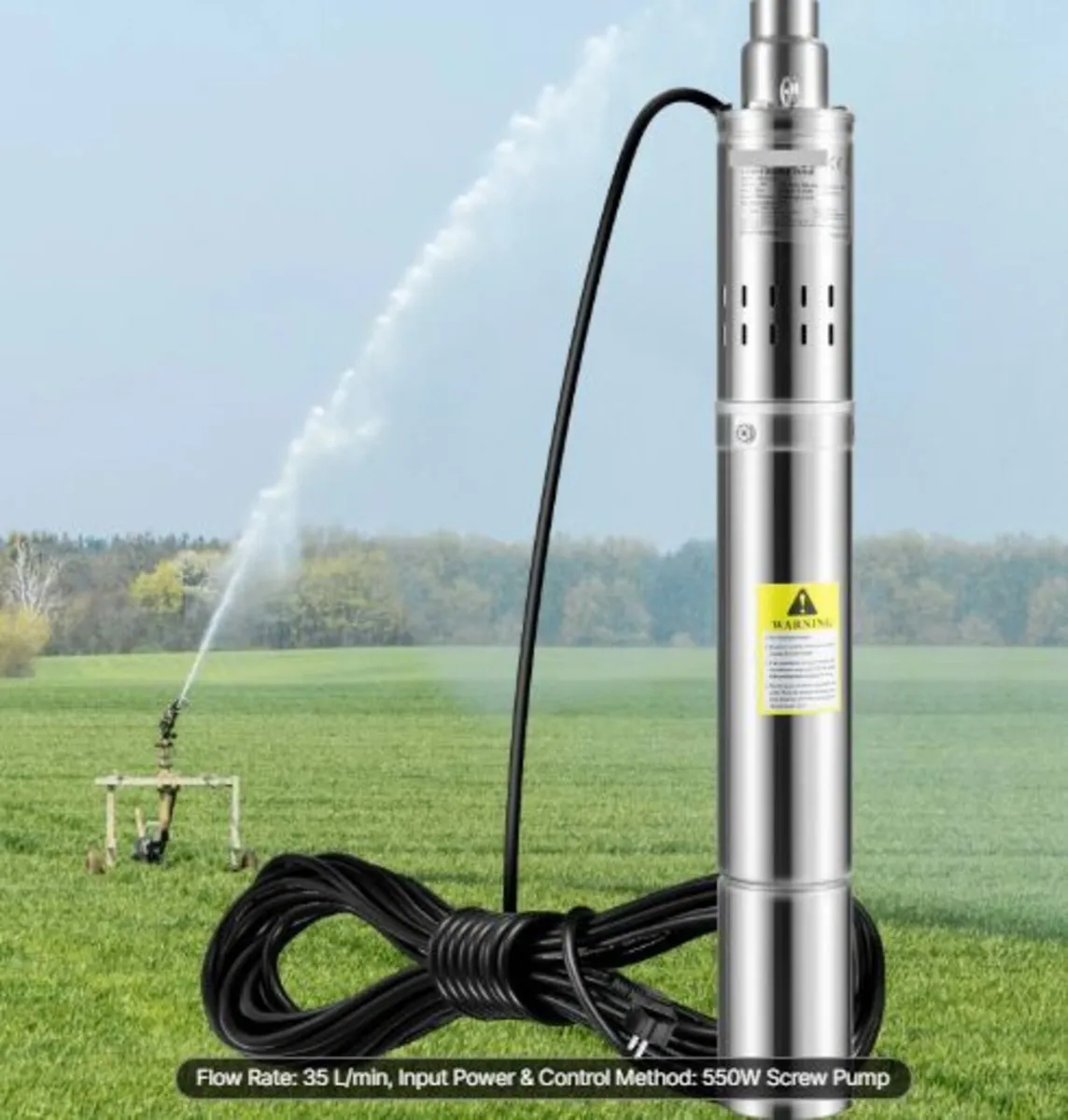 Deep Well Submersible Pump, 550W 230V/50Hz,35L/min - Image 2