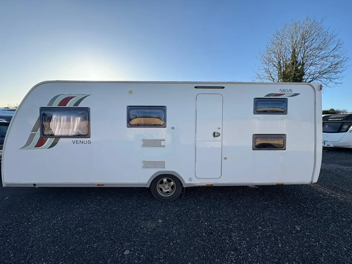 2015 Lunar 6 Berth Fixed Bunkbeds Caravan - Image 2
