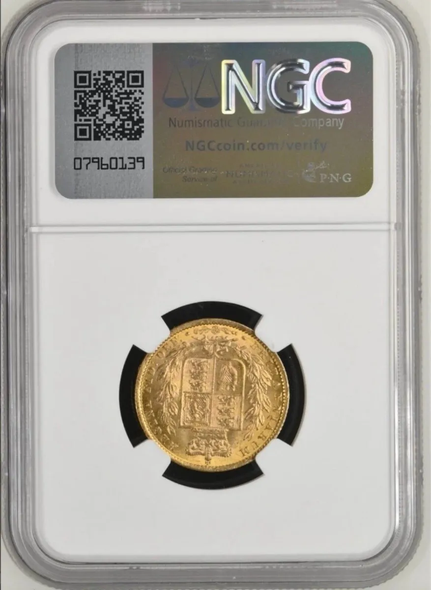 1871 British Gold Sovereign Coin - Image 2