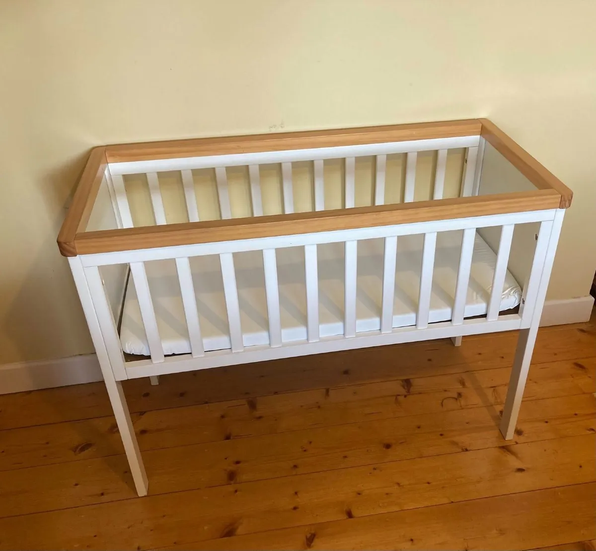 Mothercare Lulworth Baby Crib + Mattress - Image 1