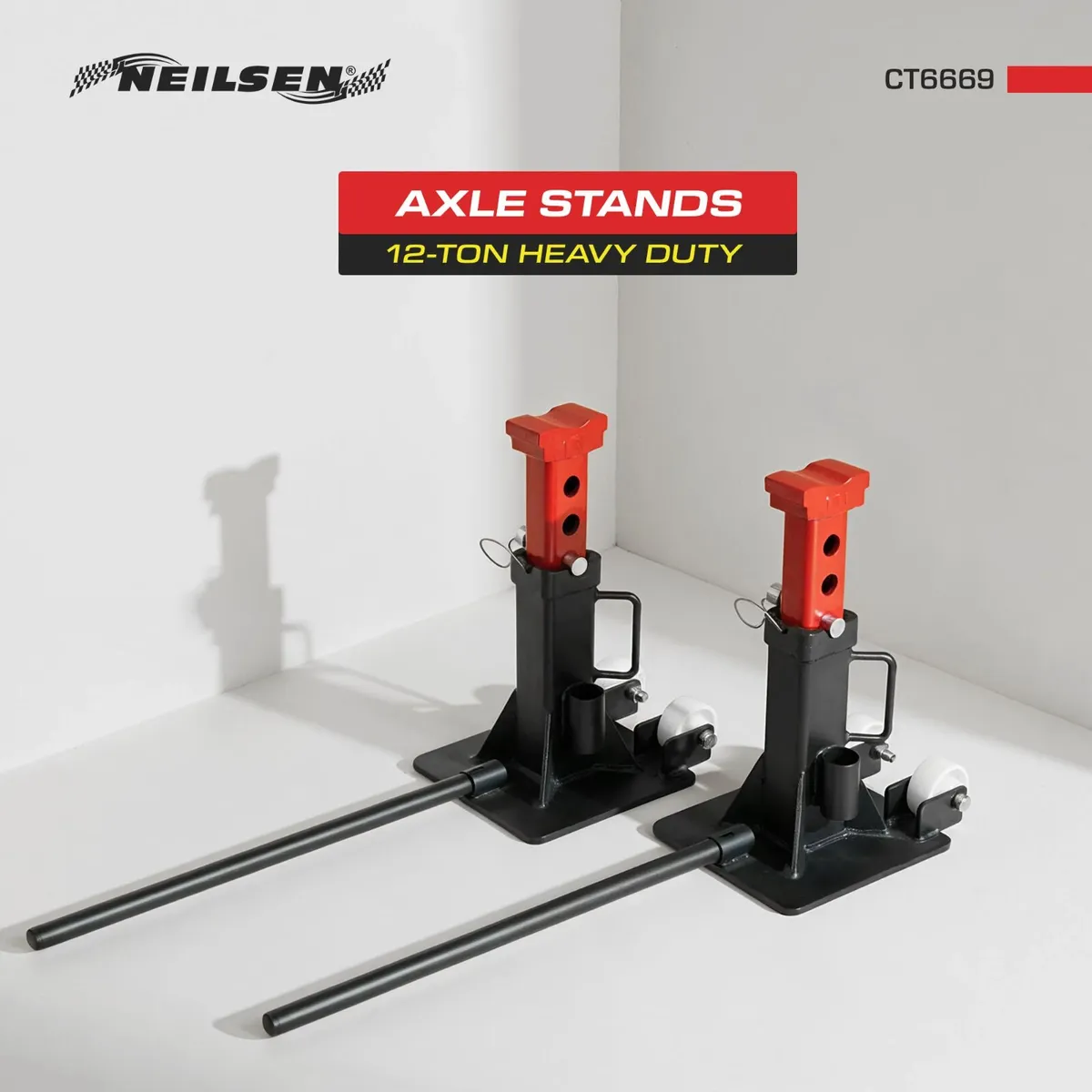 Axle Stands 12-Ton Heavy Duty - Image 2