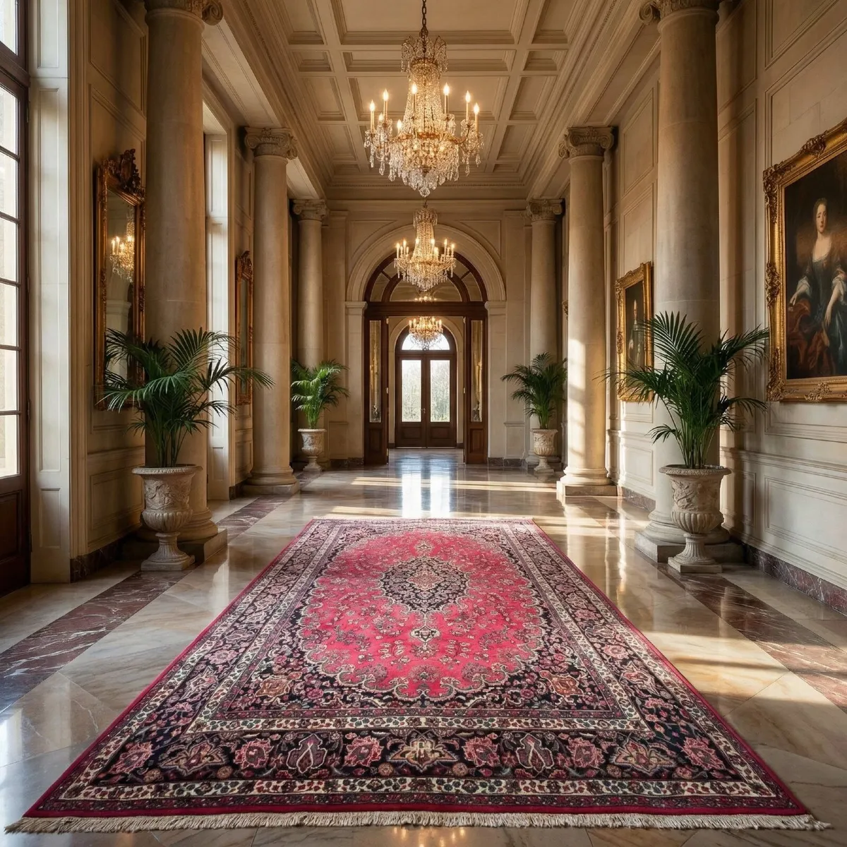 Large Hand knotted carpet