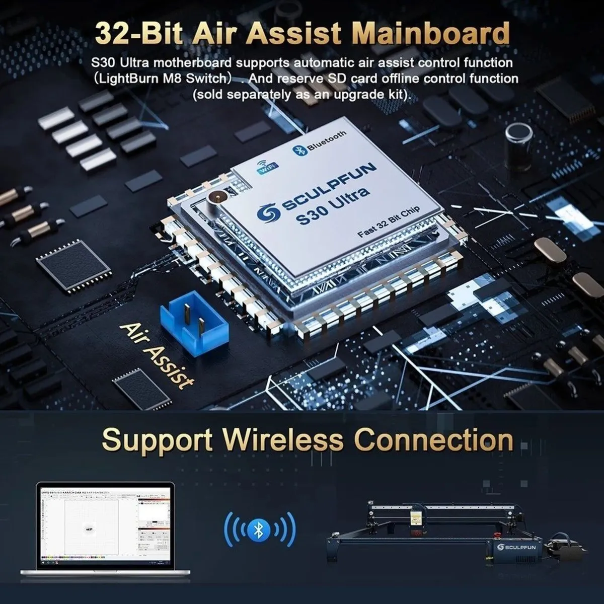 SCULPFUN S30 Ultra 22W Laser Engraver - Image 2