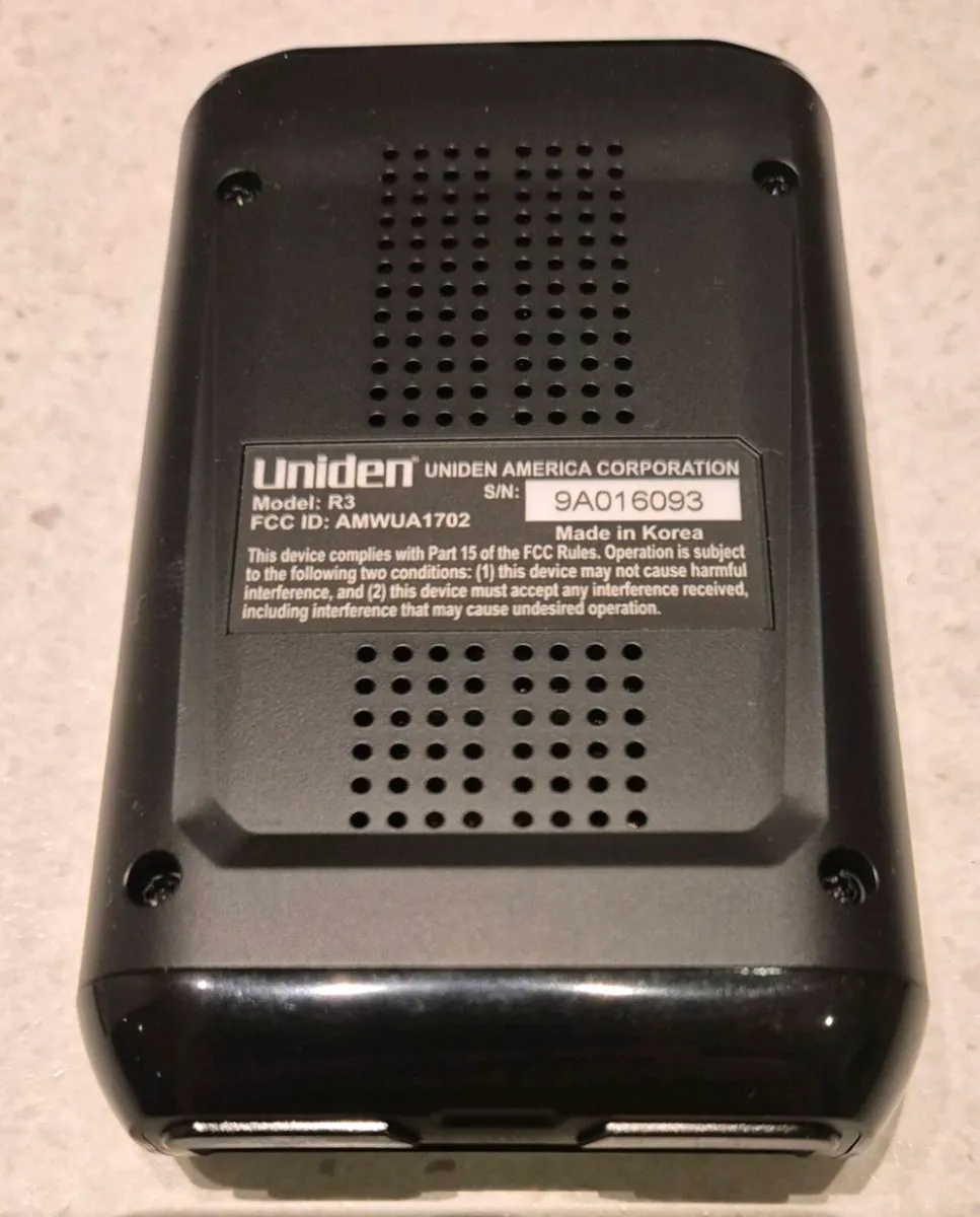 Uniden R3 Radar / Laser Detector - As New - Image 2