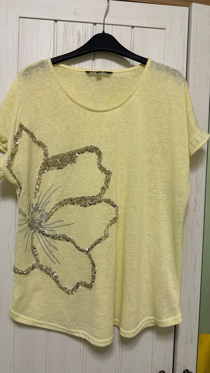 Womens yellow top - Image 1