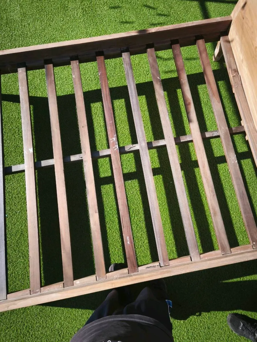 Free Natural wood bed frame - Image 3
