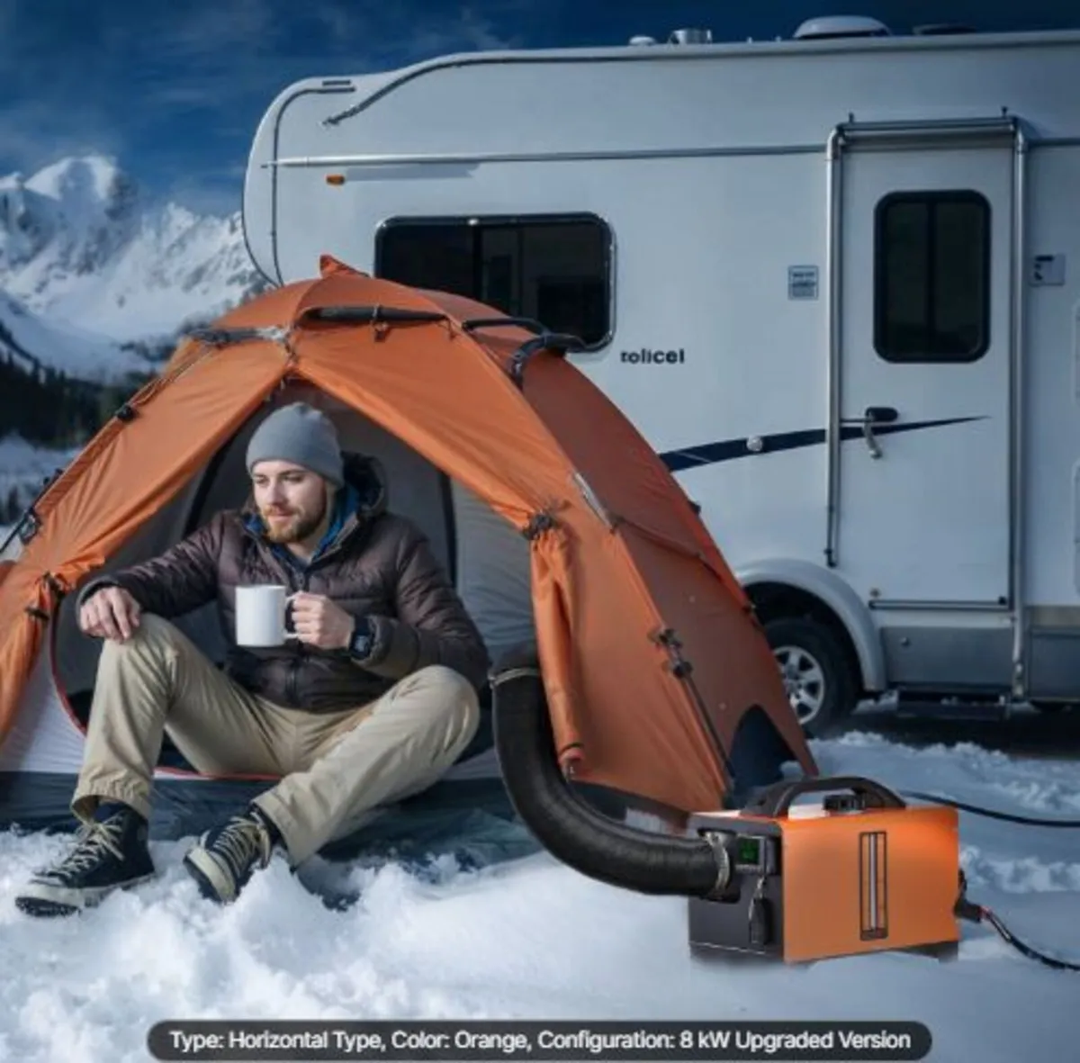 Diesel Air Heater, 12-24V 5-8KW, Fast Heating - Image 4