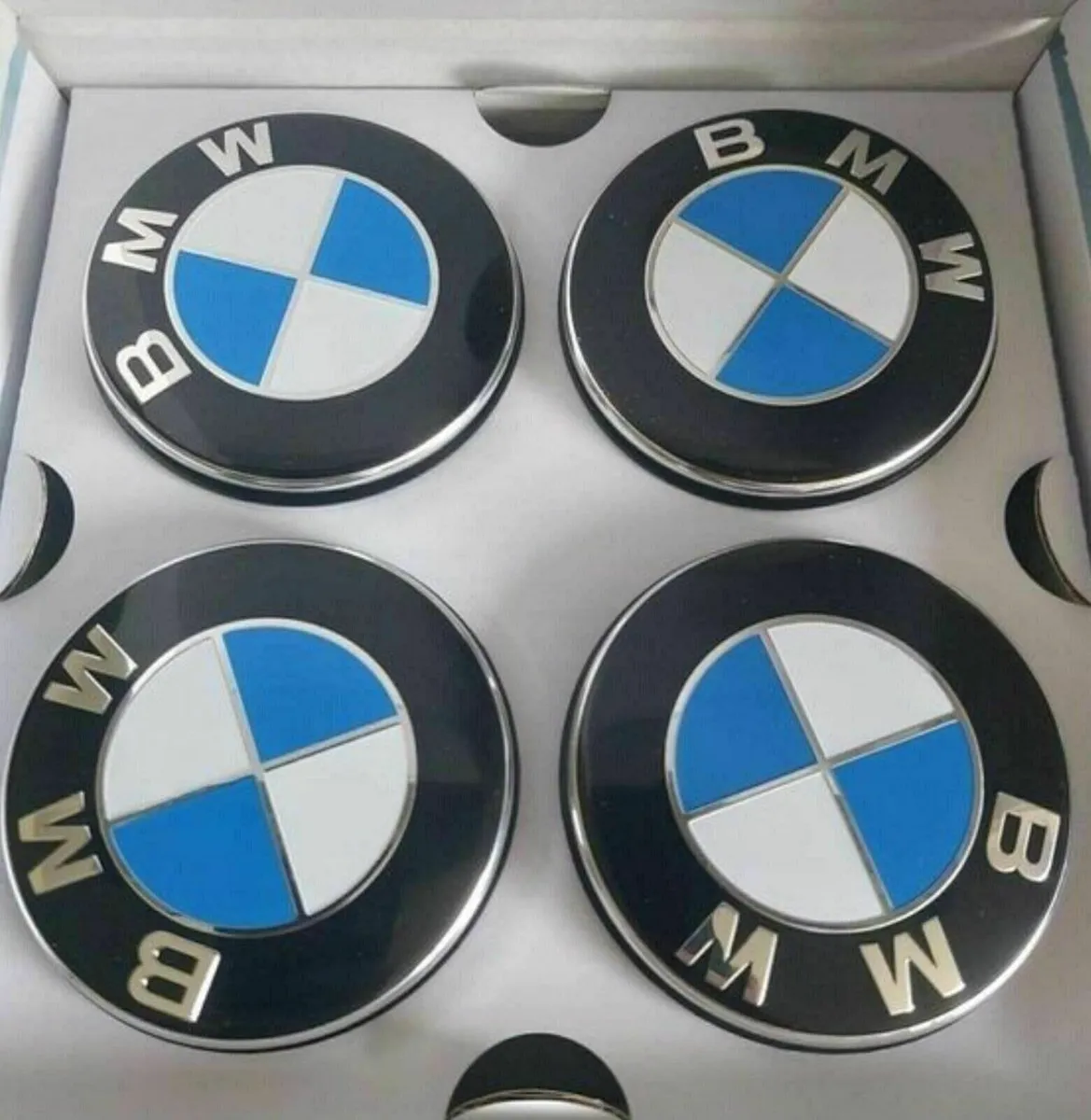 (x 2 sets)  BMW FLOATING CAPS (FREE POST) - Image 1