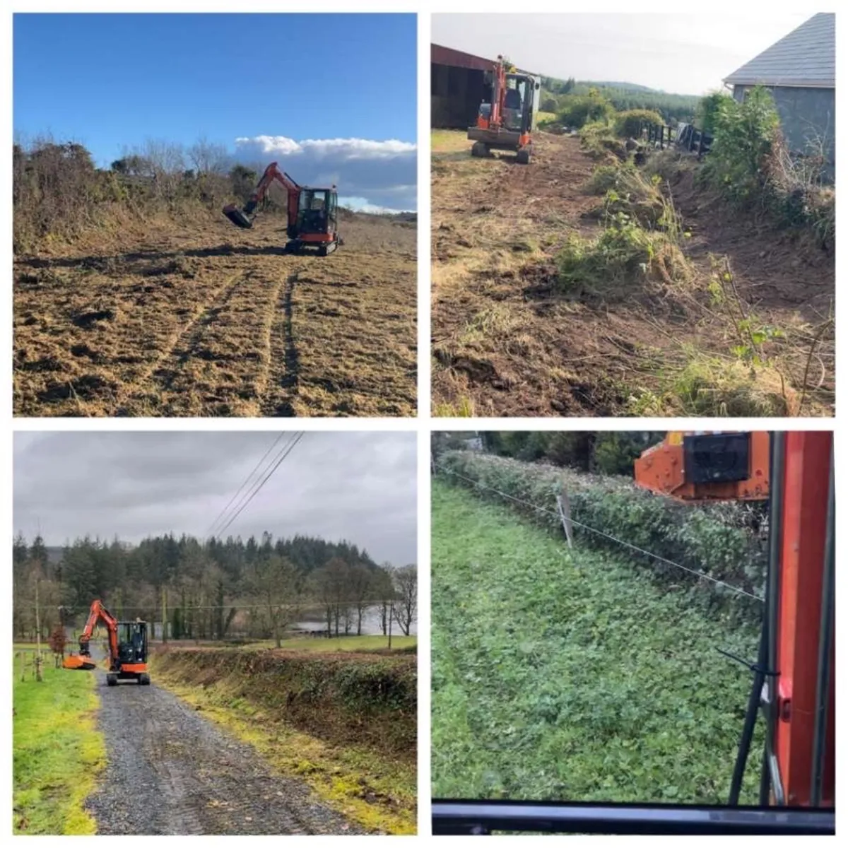 Mini digger hire with driver - Image 1