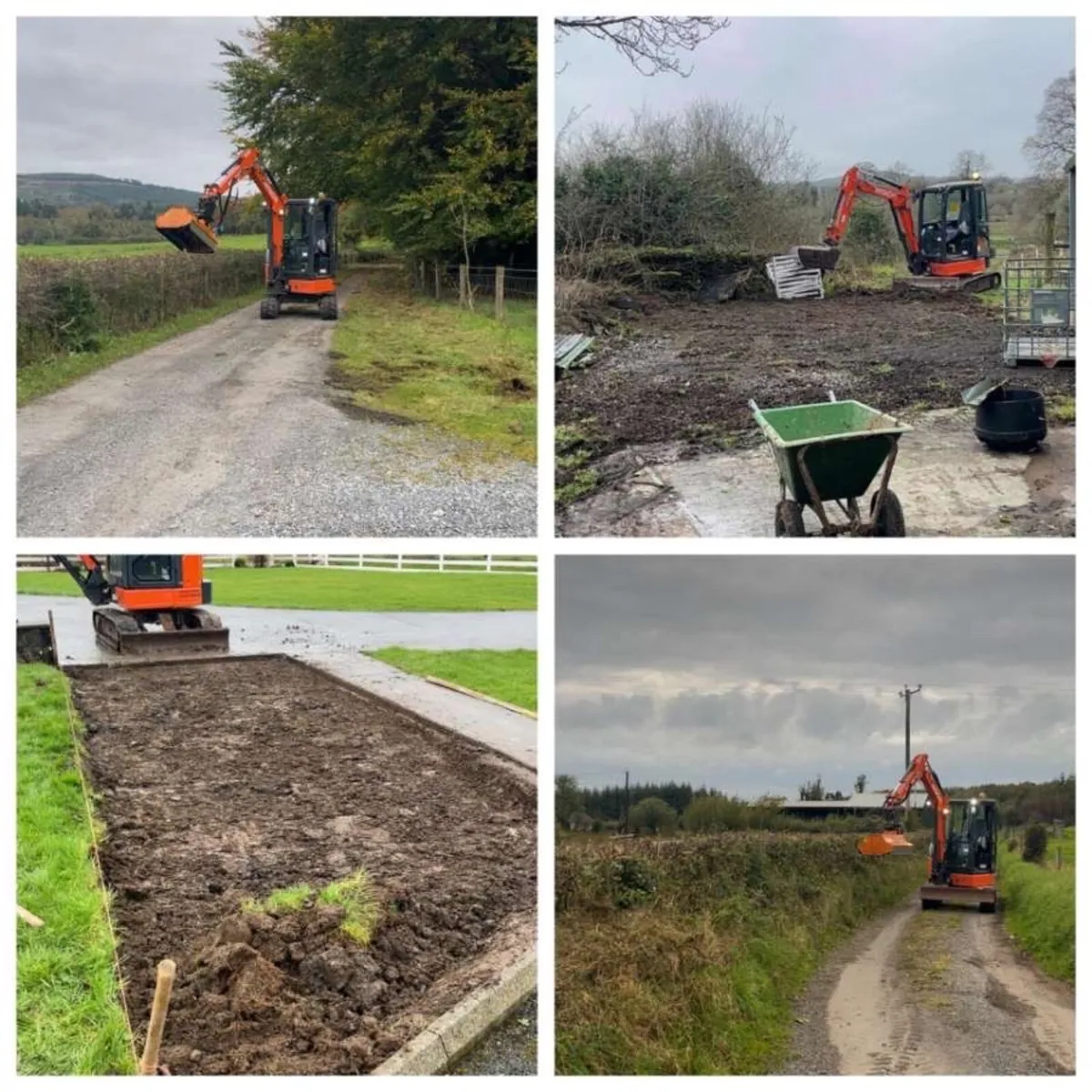 Mini digger hire with driver - Image 2