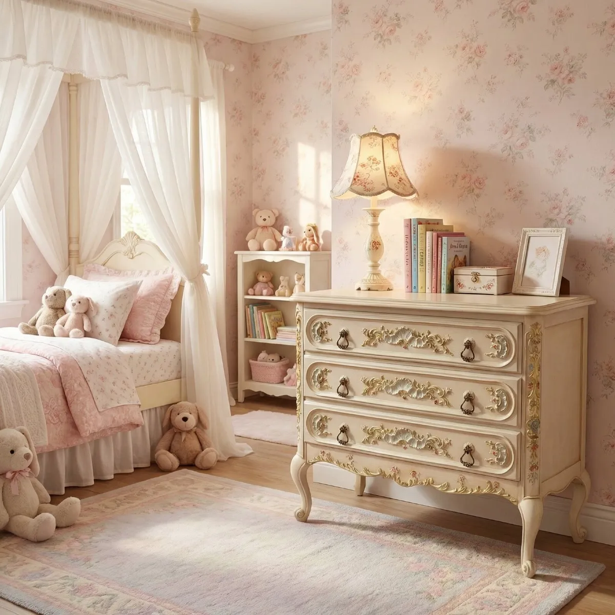 Nice old painted small chest of drawers.