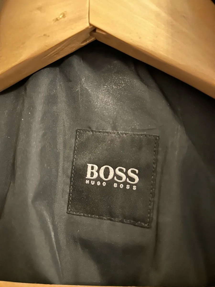 Hugo Boss Mens Brown leather Jacket - Excellent - Image 4