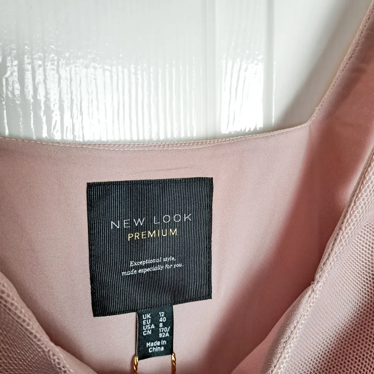 New Look Pink Floral Embroidered A-line Dress 12UK - Image 3