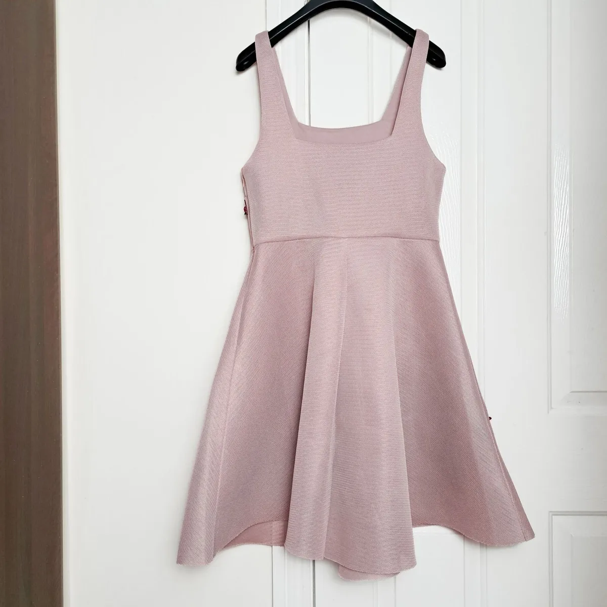 New Look Pink Floral Embroidered A-line Dress 12UK - Image 2