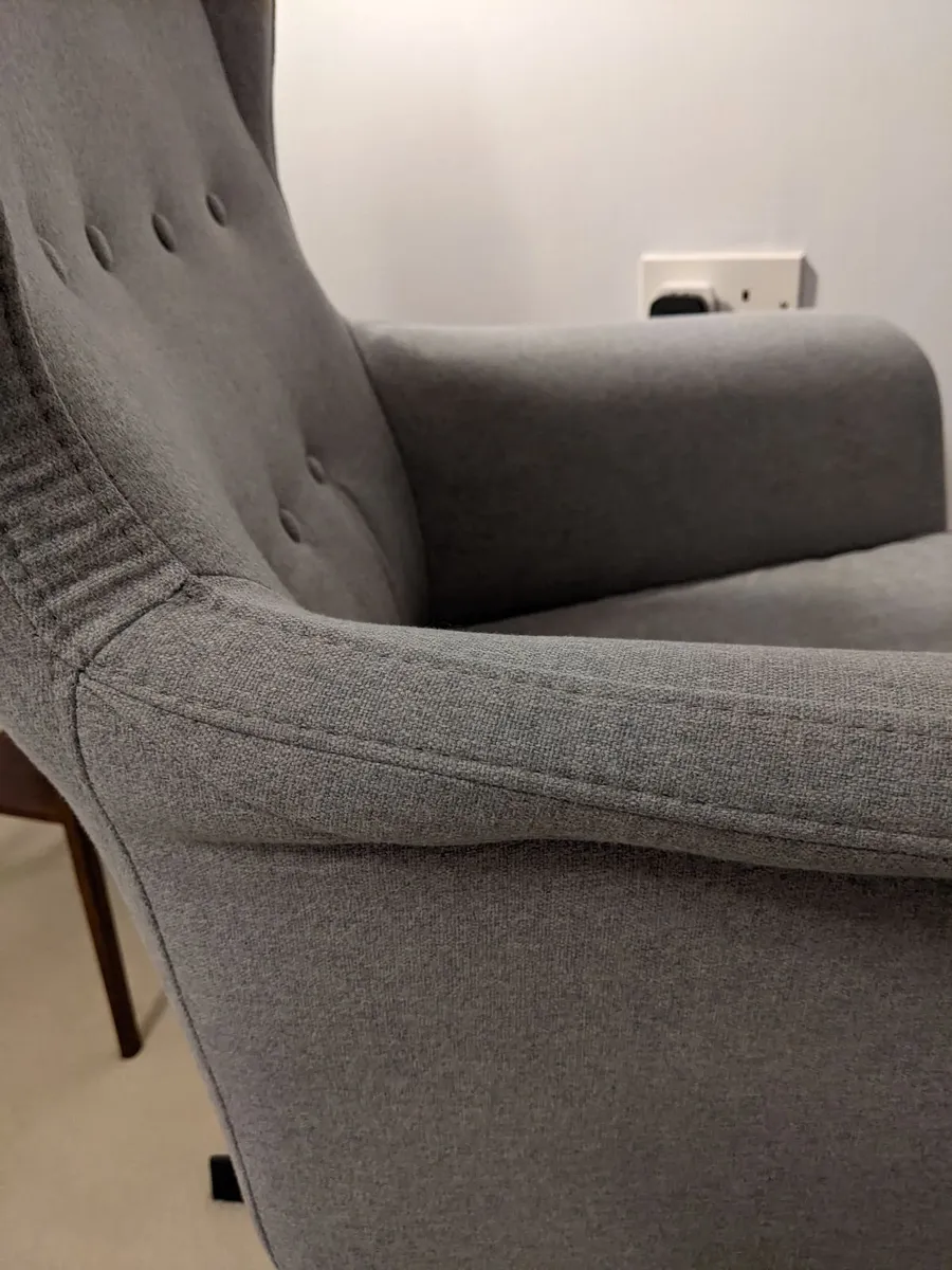 Swivel TV Chair & Stool - Image 3