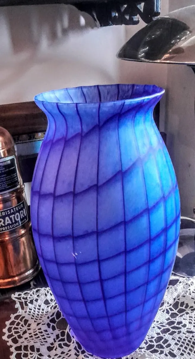 Very large blue Murano vase - Image 1