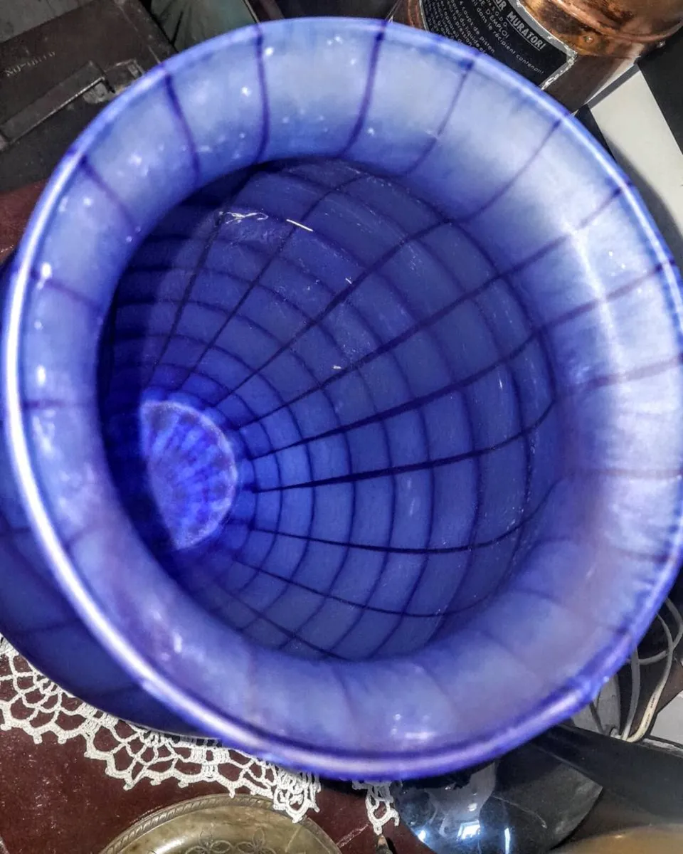 Very large blue Murano vase - Image 2