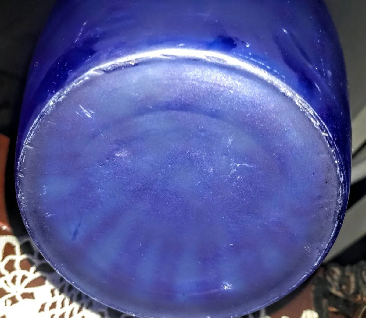 Very large blue Murano vase - Image 3