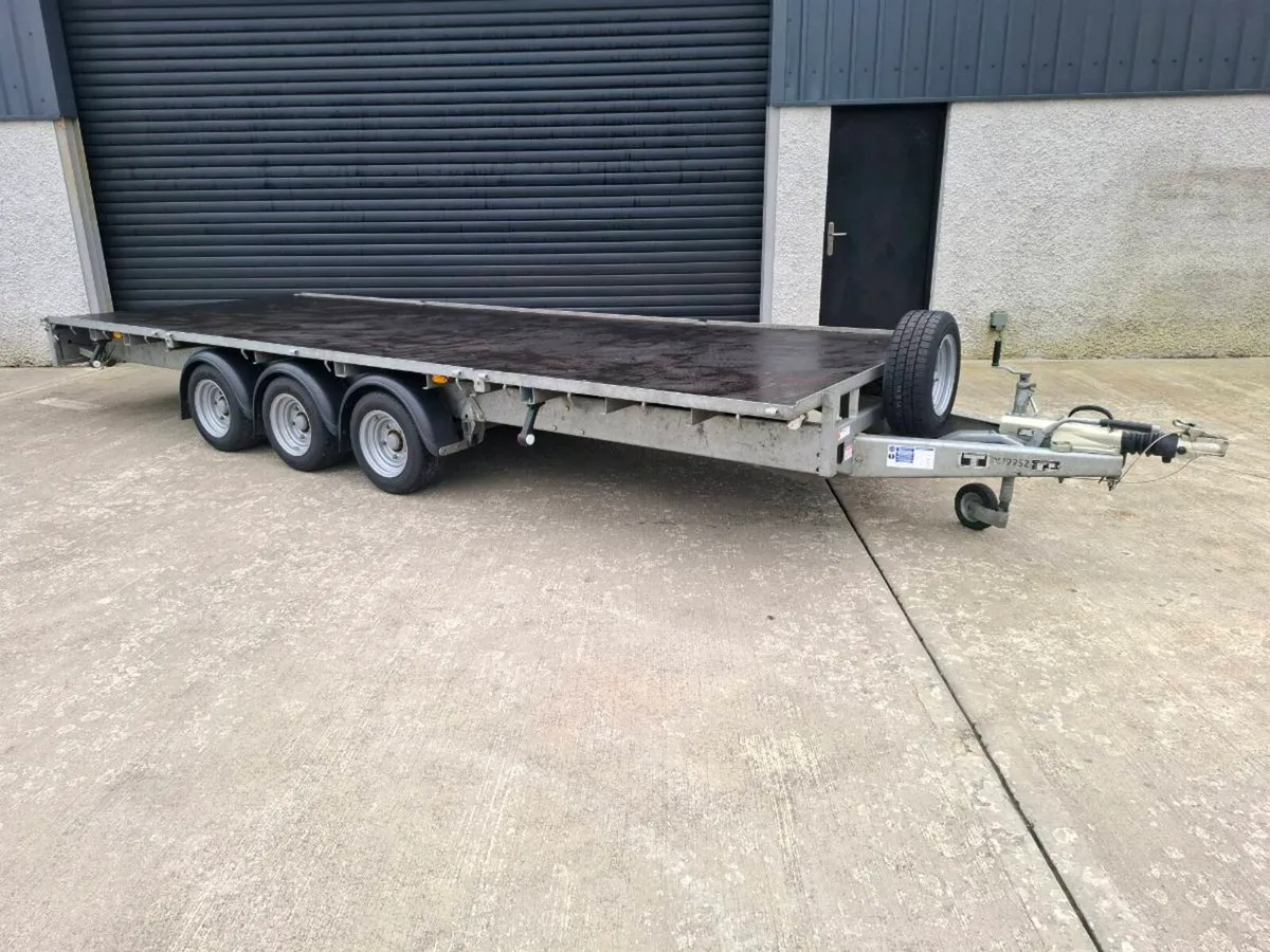 Ifor williams 18ft x 6ft 6" flat trailer - Image 1